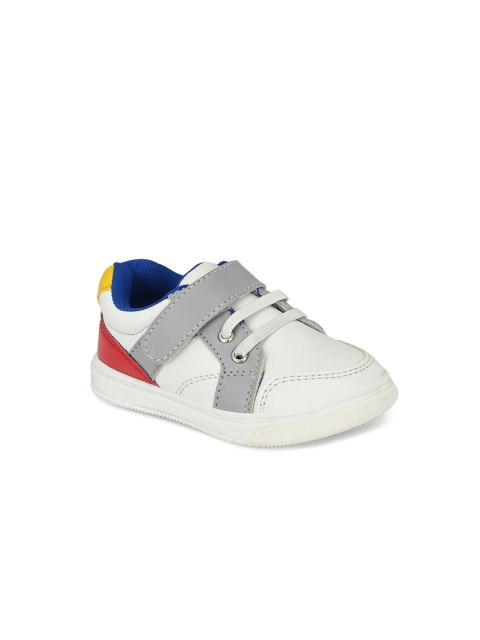 

TUSKEY Boys White Colourblocked Sneakers