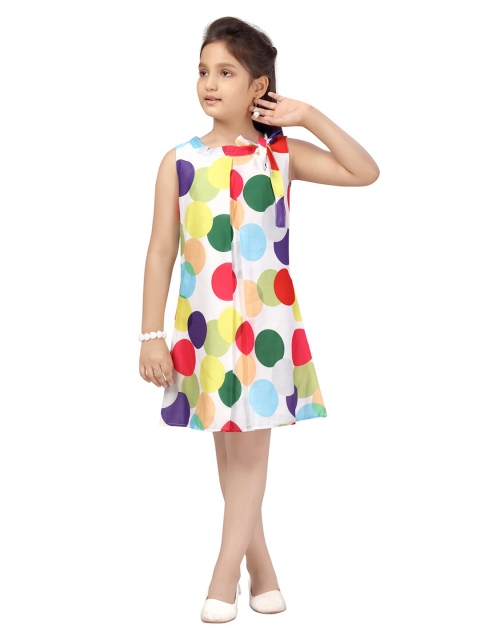 

Aarika Girls Multicoloured Printed A-Line Dress, Multi