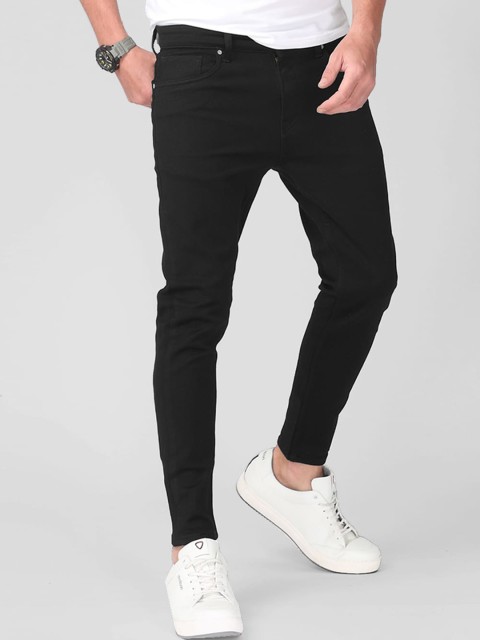 

Snitch Men Black Skinny Fit Stretchable Cotton Jeans