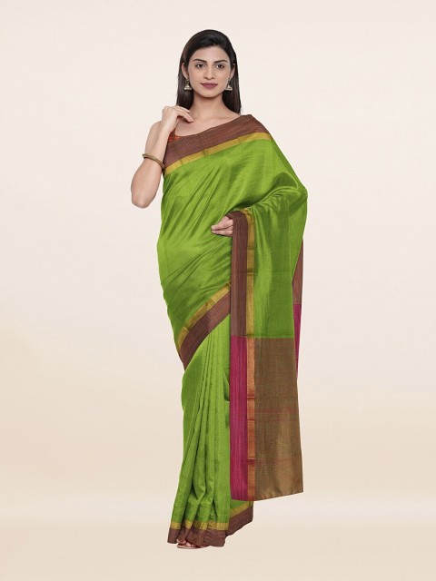

Pothys Green & Brown Pure Cotton Saree