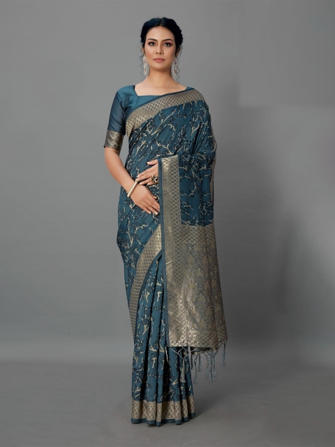 

KALINI Grey Woven Design Saree