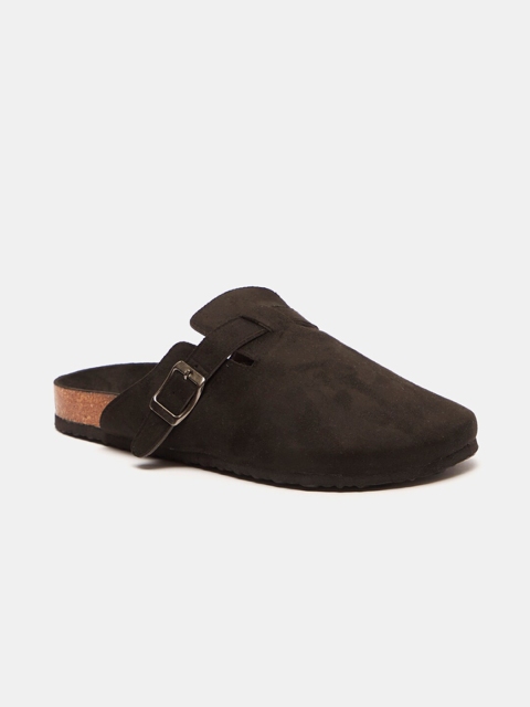 

shoexpress Women Black Slip on with Buckle