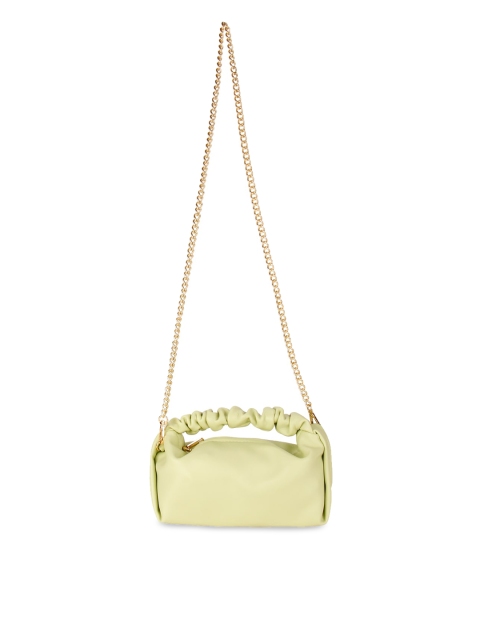 

Rocia Green Printed PU Structured Shoulder Bag