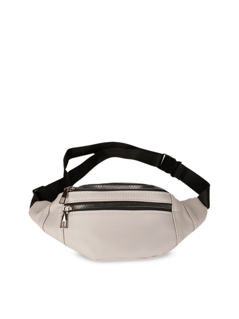 

Rocia Grey Colourblocked PU Swagger Handheld Bag
