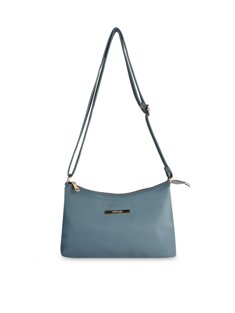 

Rocia Blue Textured PU Structured Sling Bag