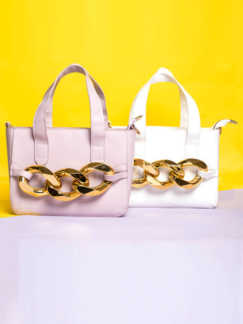 

Rocia Purple PU Shopper Tote Bag