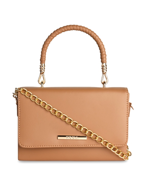 

Rocia Brown PU Structured Handheld Bag