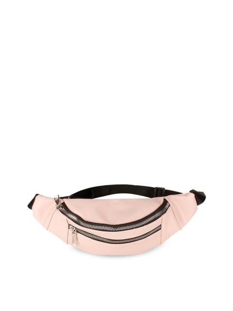 

Rocia Pink Embellished PU Swagger Handheld Bag with Tasselled