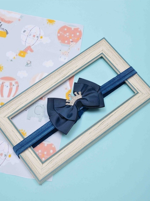 

POPLINS Girls Blue & White Hairband