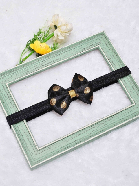 

POPLINS Girls Black & Gold-Toned Hairband