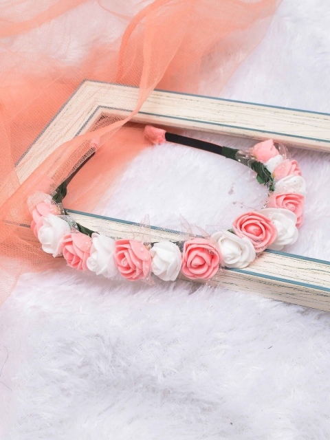 

POPLINS Unisex Kids Peach-Coloured & White Tiara