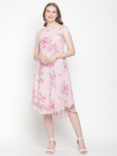 

COASTLAND Pink Floral Georgette Dress