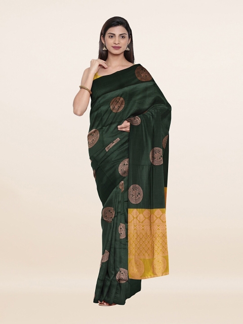 

Pothys Green & Yellow Woven Design Art Silk Saree