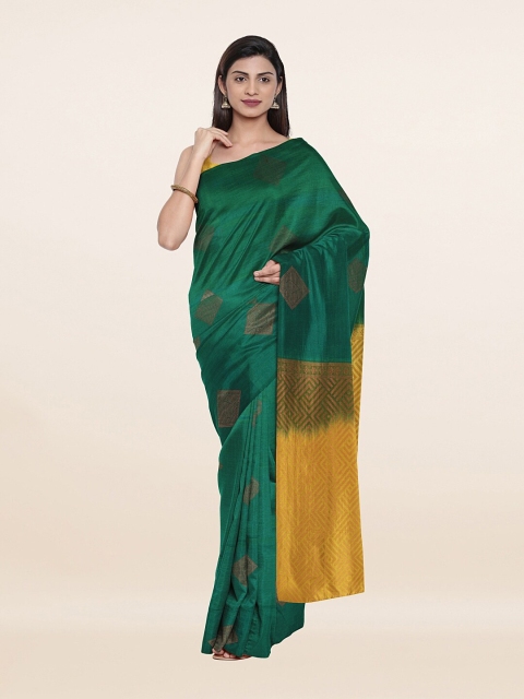 

Pothys Green & Yellow Woven Design Zari Art Silk Saree