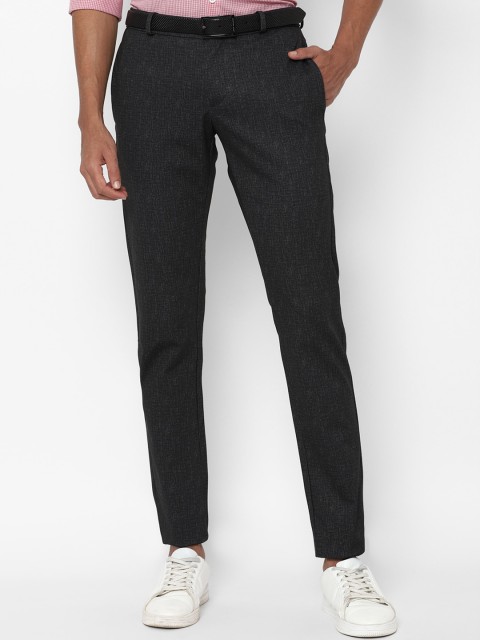 

Allen Solly Men Black Slim Fit Trousers