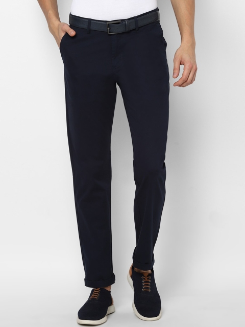 

Allen Solly Men Navy Blue Trousers