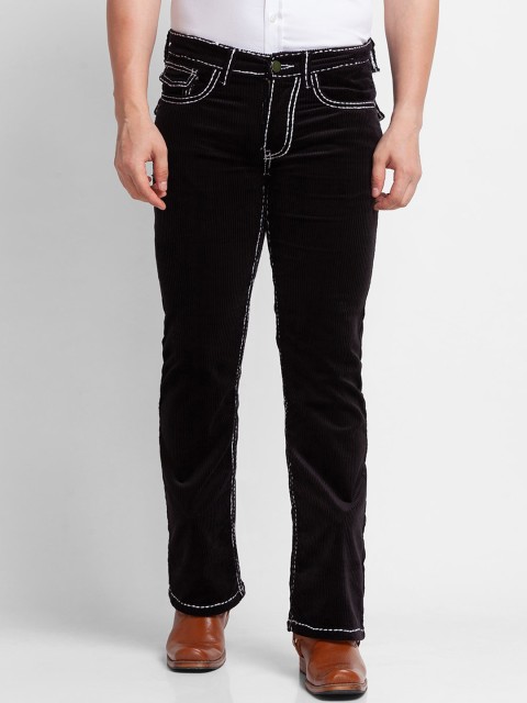 

mode de base Men Black Slim Fit Corduroy Trousers