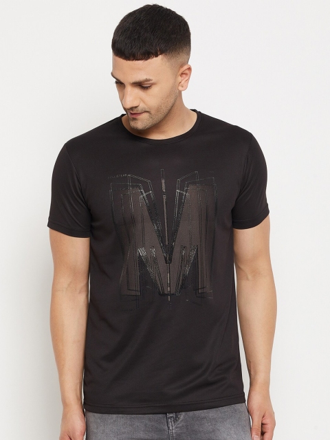 

Parcel Yard Men Black Printed T-shirt
