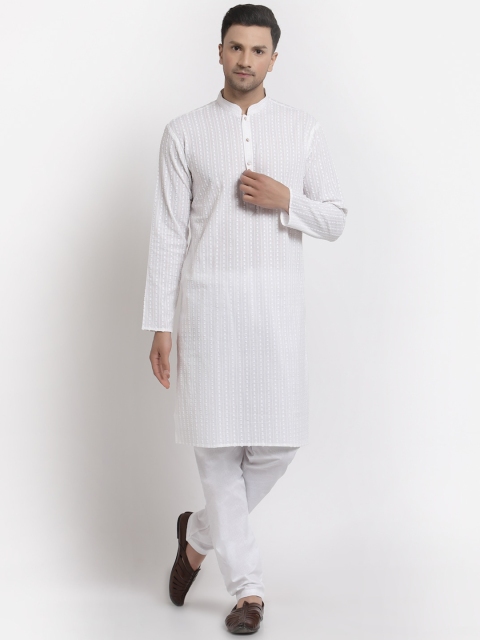 

MOHANLAL SONS Men White Pure Cotton Kurta with Pyjamas