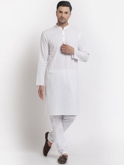 

MOHANLAL SONS Men White Pure Cotton Kurta with Pyjamas