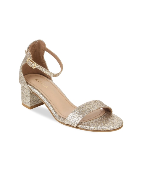 

Rocia Women Gold-Toned Comfort Sandals