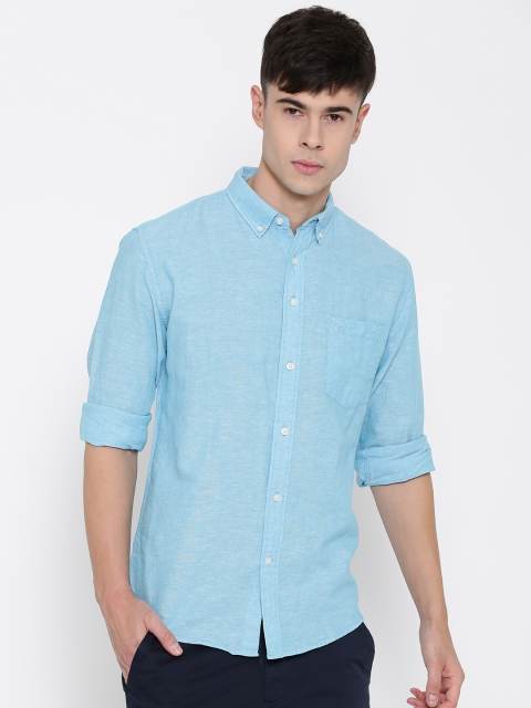 

Red Tape Men Blue Smart Fit Solid Casual Shirt