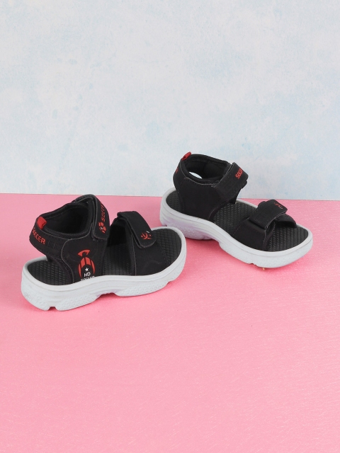 

Jazzy Juniors Boys Black & Red Comfort Sandals