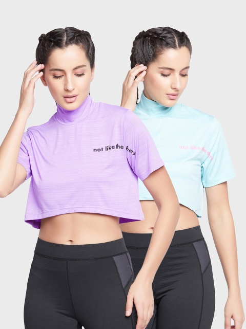 

Clovia Multicoloured Boxy Crop Top, Multi