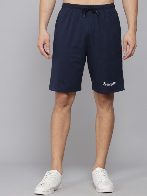 

GRIFFEL Men Navy Blue Shorts
