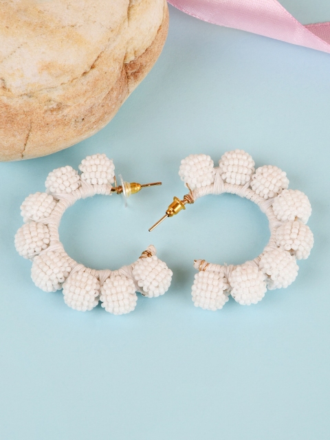

ToniQ Gold-Toned Circular Drop Earrings