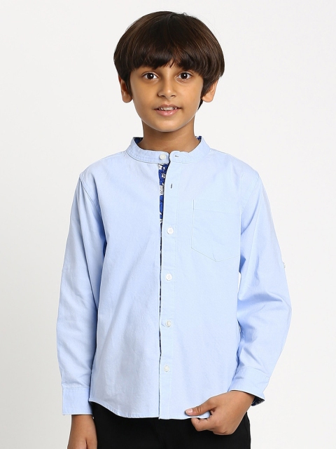 

MANET Boys Blue Custom Casual Shirt