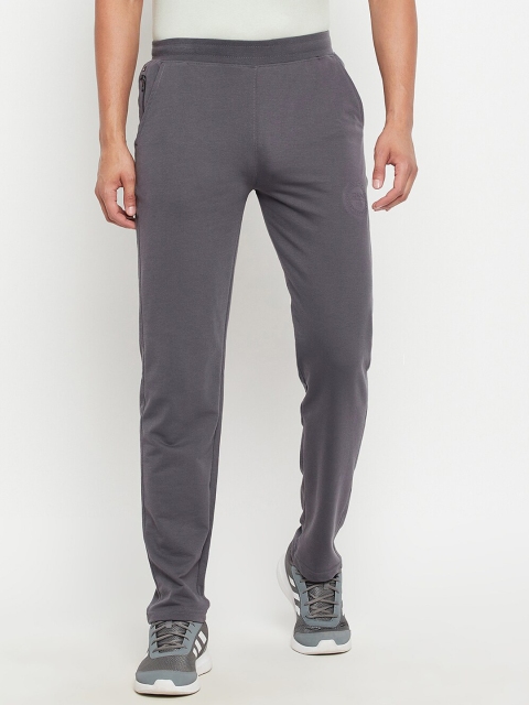 

Okane Men Grey Solid Track Pants