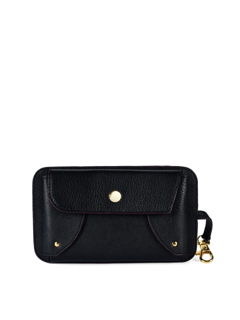 

IMMRI Women Black Solid Waist Pouch