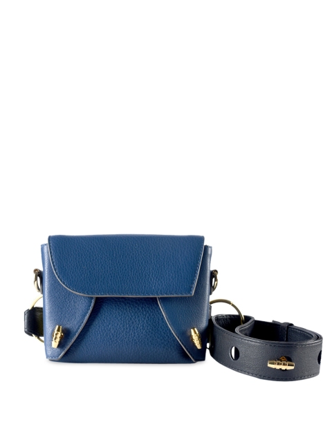 

IMMRI Women Blue Solid Leather Waist Pouch
