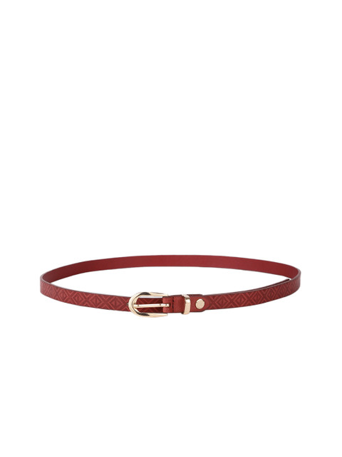

Lavie Women Burgundy Printed Belt