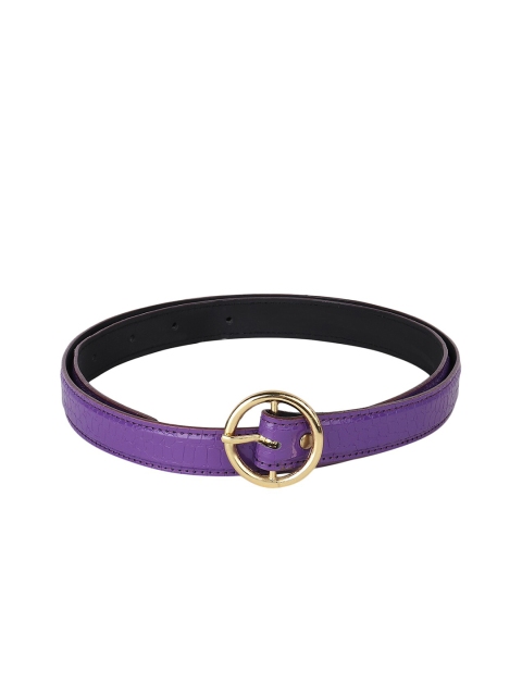 

Swiss Design Women Purple PU Belt