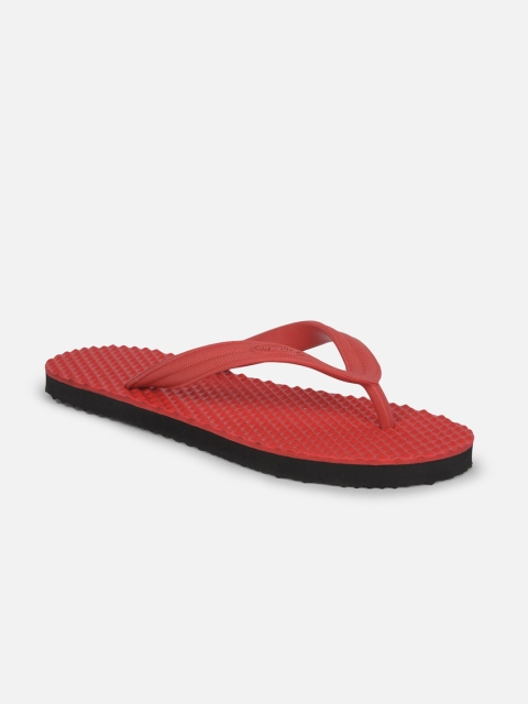 

Aqualite Men Red Rubber Thong Flip-Flops