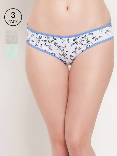 

Hypernation Women Pack Of 3 Bikini Briefs, Green