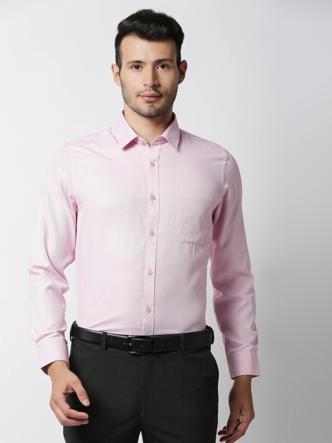 

Solemio Men Pink Smart Tailored Fit Formal Shirt