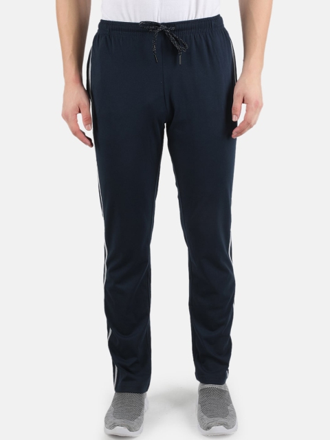 

Monte Carlo Men Navy Blue Solid Cotton Track Pants