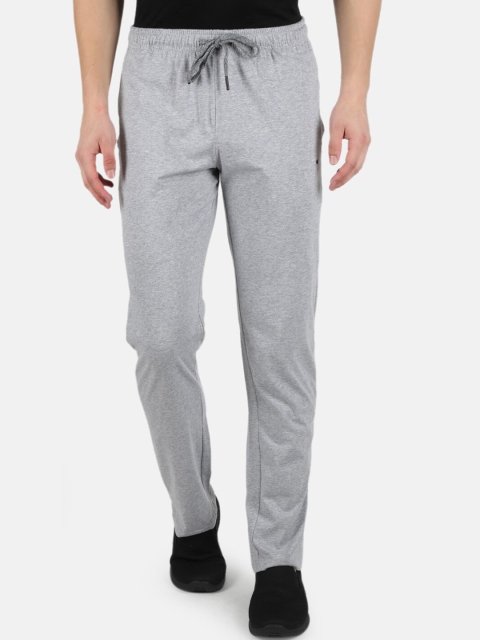 

Monte Carlo Men Grey Melange Solid Cotton Track Pants