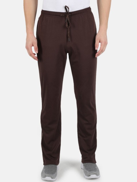 

Monte Carlo Men Coffee Brown Solid Cotton Track Pants