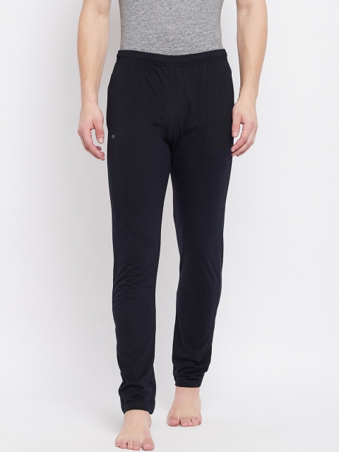 

Okane Men Black Solid Lounge Pants
