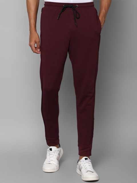 

Allen Solly Men Maroon Solid Track Pants
