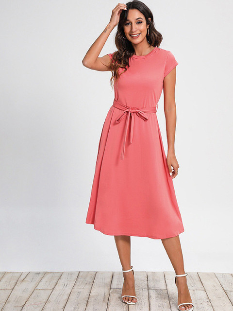 

BoStreet Pink Midi Dress