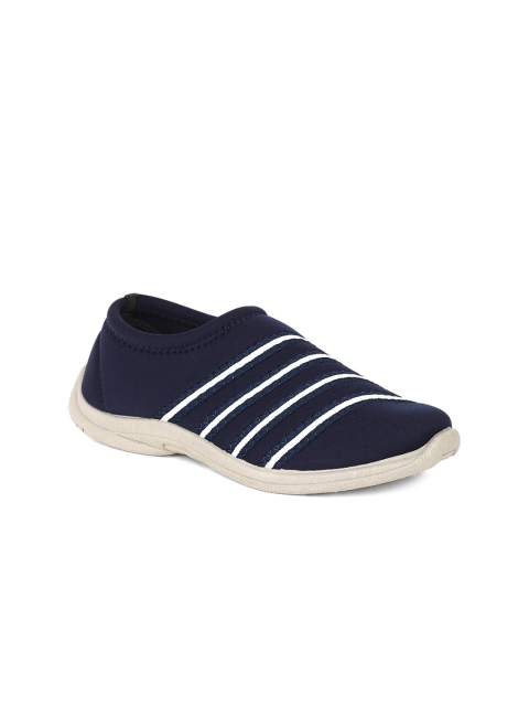 

Bata Women Blue Woven Design Slip-On Sneakers
