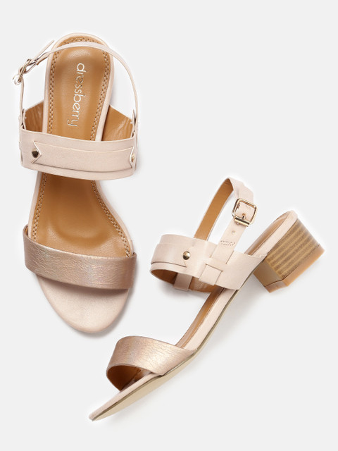 

DressBerry Women Pink Block Heels