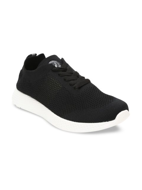 

Allen Solly Woman Women Black Woven Design PU Sneakers
