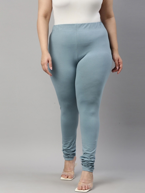 

Go Colors Women Blue Solid Slim Fit Leggings