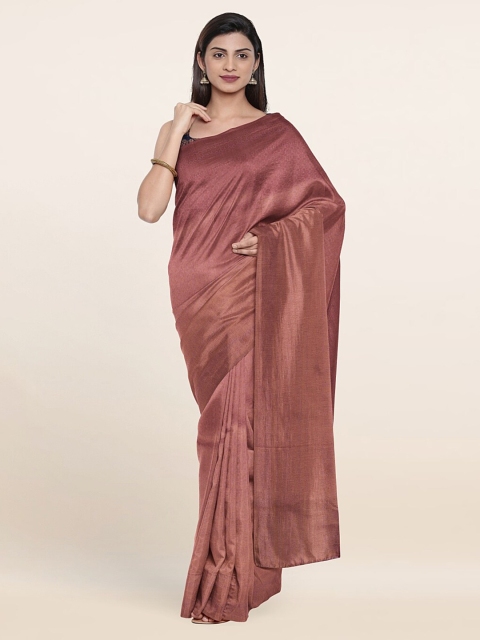 

Pothys Pink Floral Zari Art Silk Saree